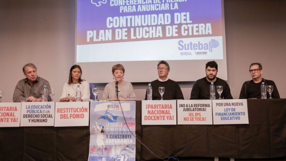 SUTEBA anunció jornadas de lucha: "Hay un desfinanciamiento de la educación por parte del gobierno"