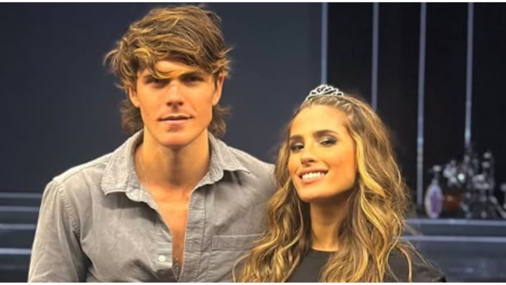 Marcos Ginocchio, fan número uno de su ex Juli Poggio, la fue a ver al teatro.