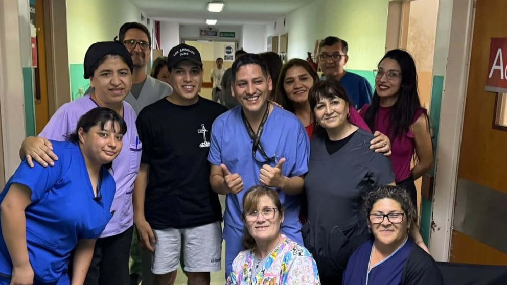 Thiago Medina agradeció al equipo médico que lo atendió.
