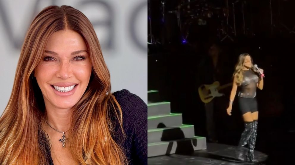 Catherine Fulop sufrió una tremenda caída en pleno show de Erreway: el video.