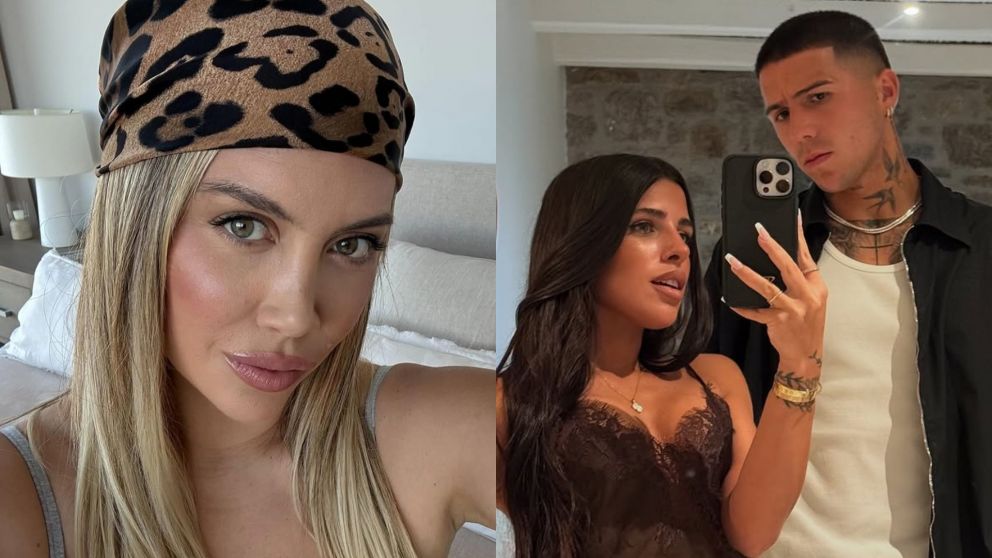 ¿Wanda Nara intentó seducir a Enzo Fernández y Valentina Cervantes la descubrió? (Foto: Instagram/ @wanda_nara y @valucervantes).
