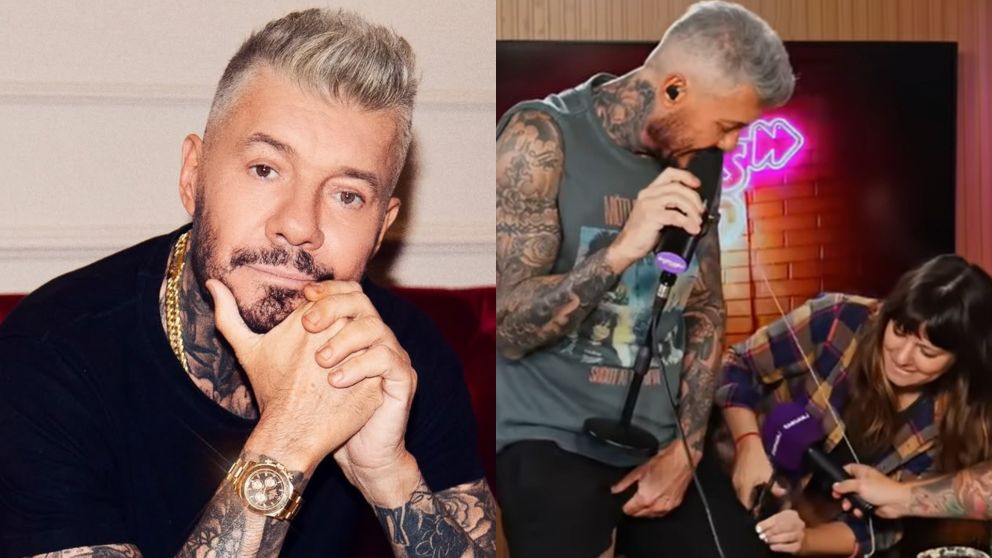A Marcelo Tinelli le cortaron la “pollerita” y se le vio todo. (Foto: Captura de Youtube/ Carnaval e Instagram/ @marcelotinelli).
