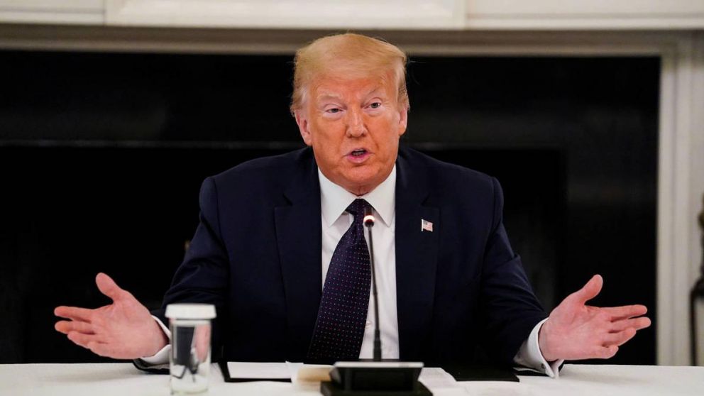 El presidente saliente de Estados Unidos, Donald Trump, le pidió serenidad a sus seguidores.