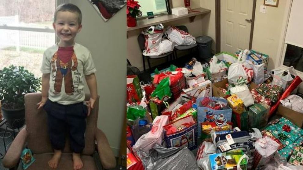Tony agradeció a todos tras recibir decenas de regalos.