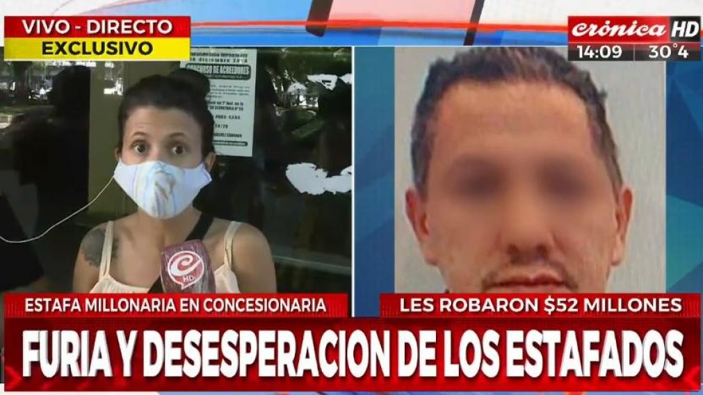 Denunciaron a concesionaria que estaf� a clientes por 52 millones de pesos.
