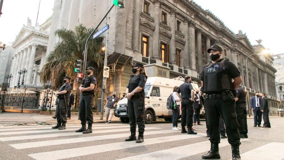 Aborto: así será el operativo de seguridad que se despliega en la inmediaciones del Congreso.
