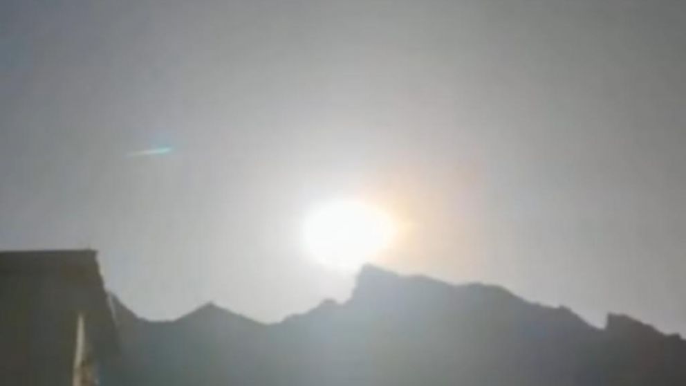 El asteroide cayó en un descampado y no causo heridos.