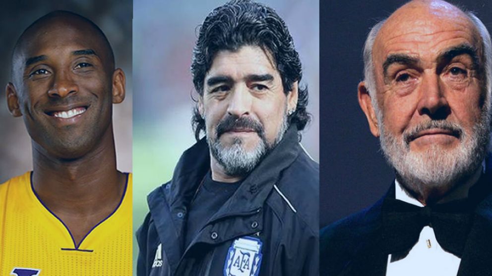 Maradona, Bryant, Connery y las personalidades del mundo que se fueron durante este año que se va