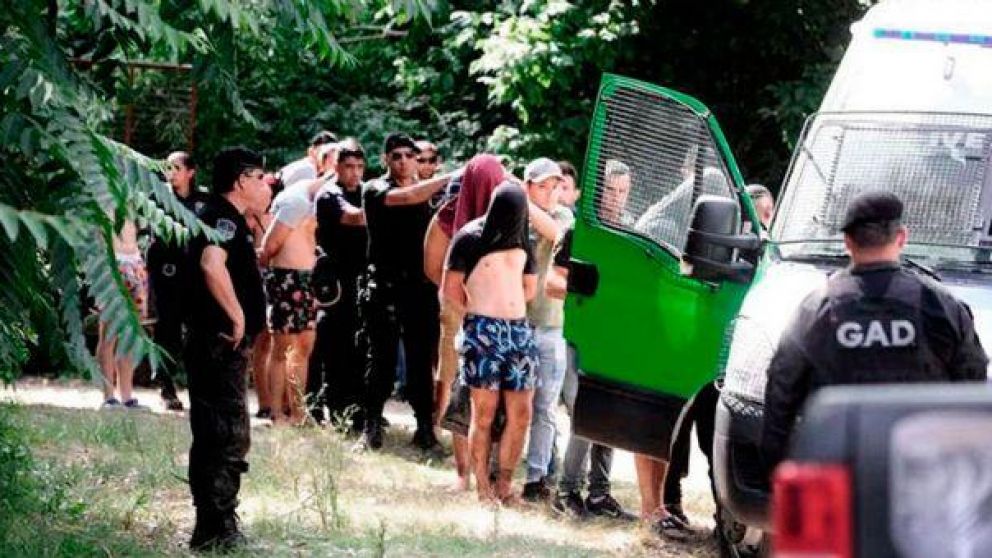 Algunos de los ocho rugbiers imputados por el crimen de Fernando Báez Sosa.