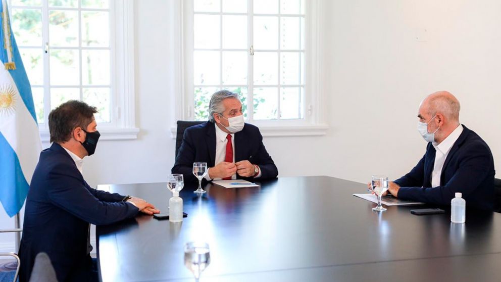 Alberto Fernánez, Axel Kicillof y Horacio Rodríguez Larreta, los tres grandes protagonistas del año político en Argentina.