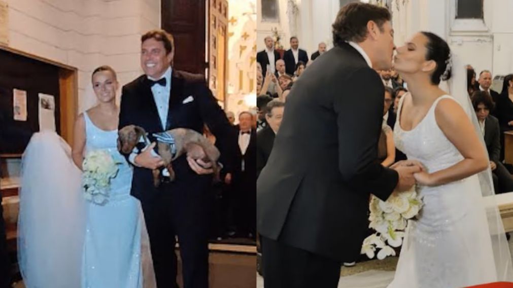 Mat�as Al� y Martina Vignolo se casaron por iglesia: las fotos de la ceremonia religiosa.