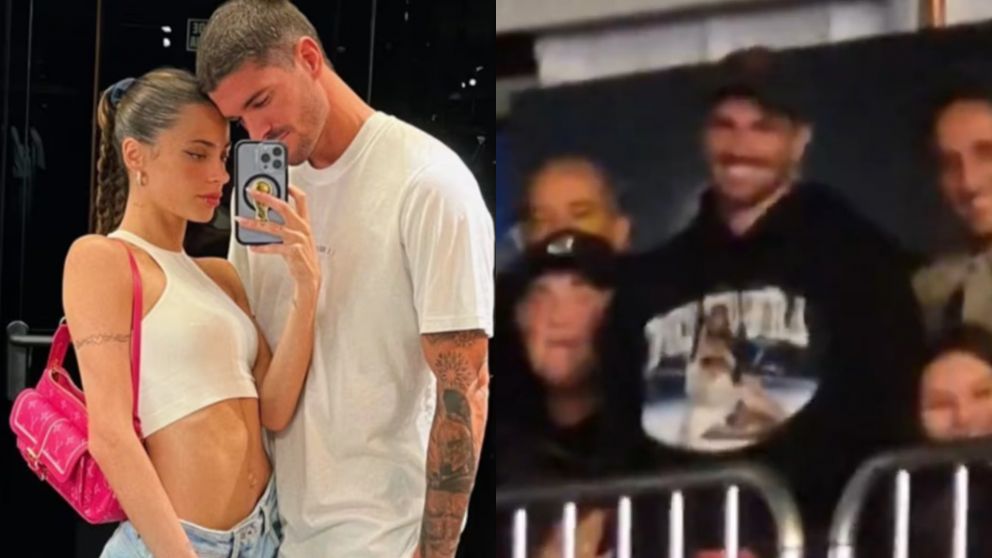 Rodrigo de Paul acompañó a Tini Stoessel en el debut de “Futttura” y causó furor. (Foto: X).