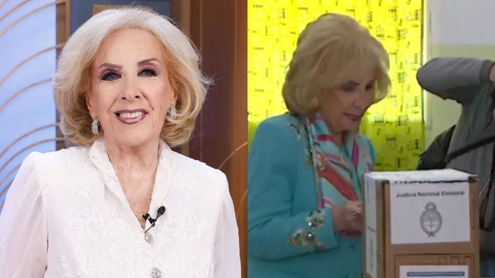 Mirtha Legrand votó en las elecciones 2025 en Argentina. (Foto: Instagram/ @mirthalegrand y captura de la TV Pública).