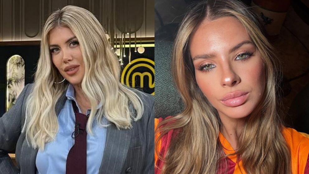 La reacción de Wanda Nara ante un chiste sobre la China Suárez. (Foto: Instagram/ @wanda_nara y @sangrejaponesa).