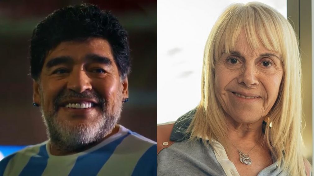 El posteo de Claudia Villafa�e por el cumplea�os de Diego Maradona. (Foto: Instagram/ @claudiavillafaneok y @maradona).