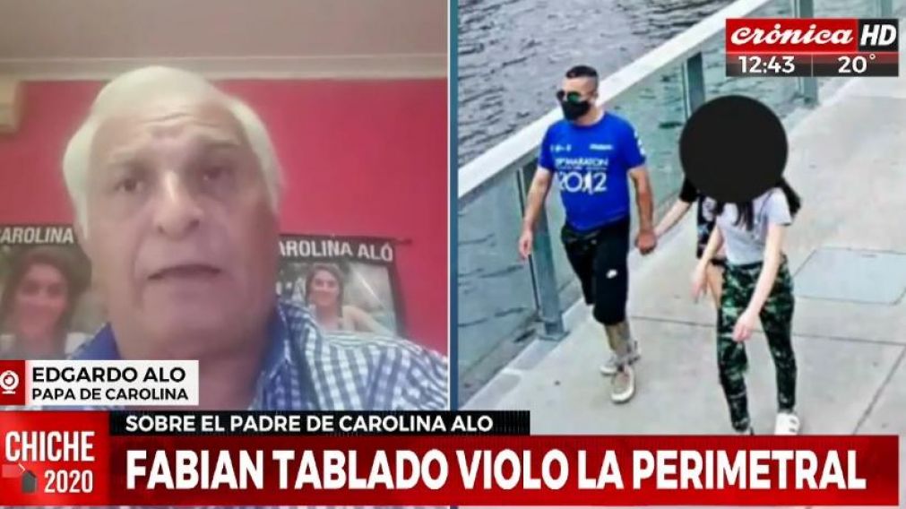 Edgardo Al� hizo una nueva denuncia contra el femicida de su hija Fabi�n Tablado. (Captura video)