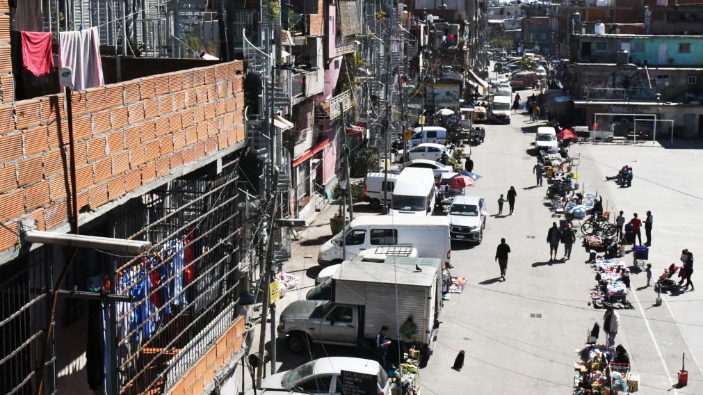El Barrio 31, donde detuvieron a un menor por el crimen del ciudadano armenio en Puerto Madero (Carlos Ventura/Cr�nica).