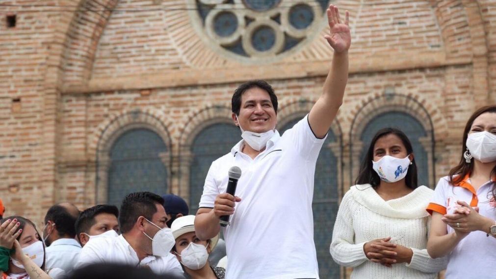Andrés Arauz recibió el apoyo del presidente argentino Alberto Fernández y la vicepresidenta Cristina Kirchner.