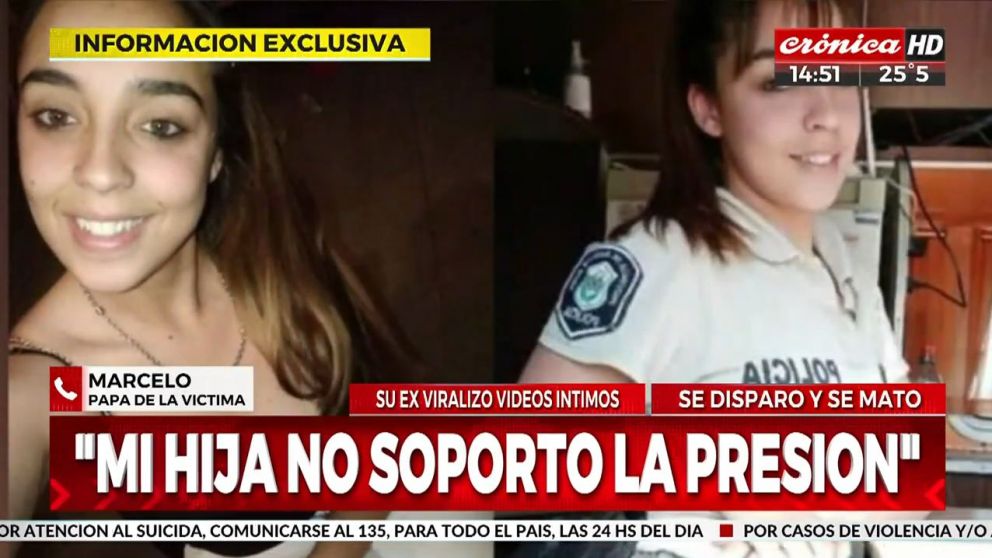 Tras la viralización de los videos íntimos, la joven policía comenzó a ser hostigada.