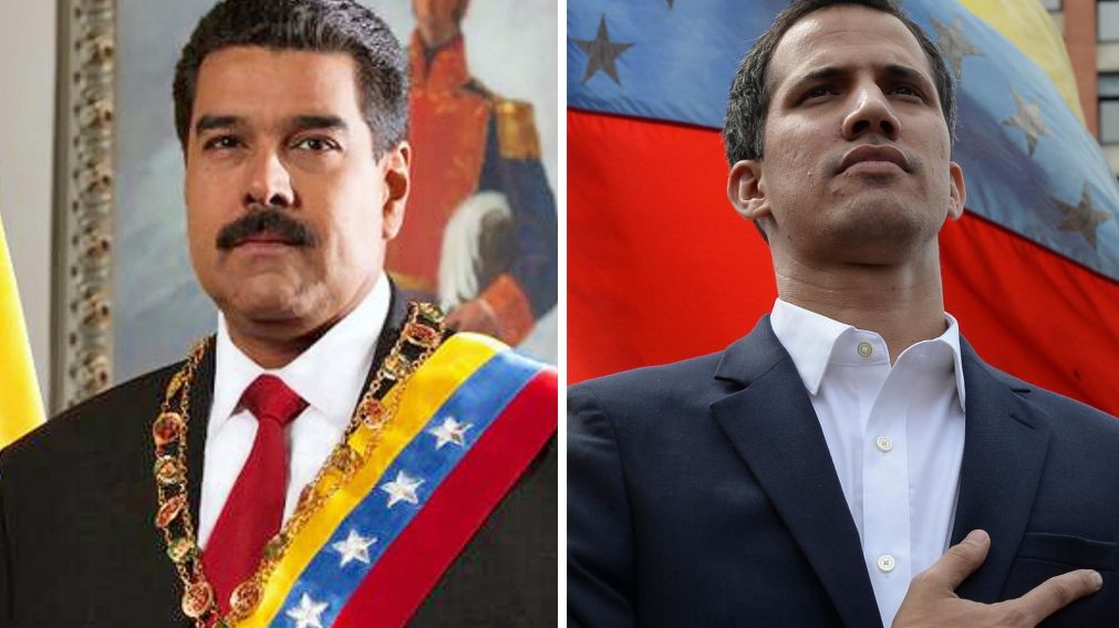 Nicol�s Maduro, actual presidente de Venezuela, y Juan Guaid�, l�der de la oposici�n (Archivo).