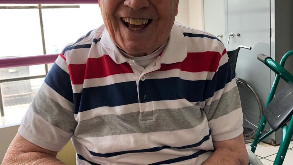 UNA FOTO DEL AÑO PASADO, EN SU PRIMER "CUMPLE-SIGLO". RADIANTE.