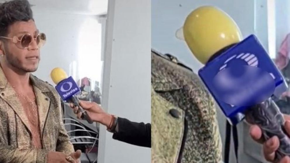 El momento del ins�lito reportaje (Imagen ilustrativa).