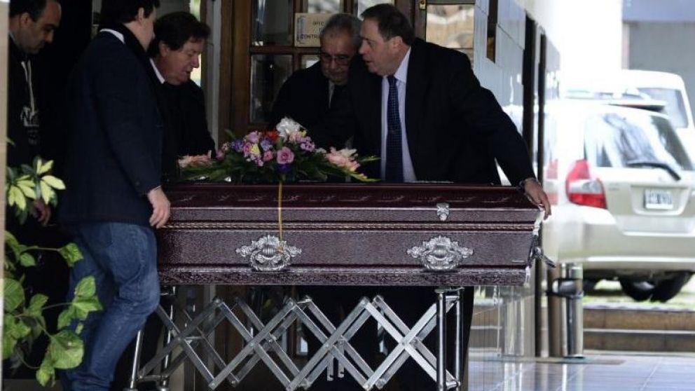 La foto de la polémica se tomó previo al velatorio de Diego Maradona (Crónica/Jonatan Moreno).