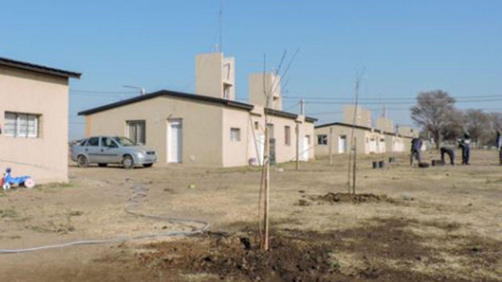 El barrio 365 Viviendas de la ciudad de Villa Mercedes, en San Luis, lugar donde se produjo la agresión.
