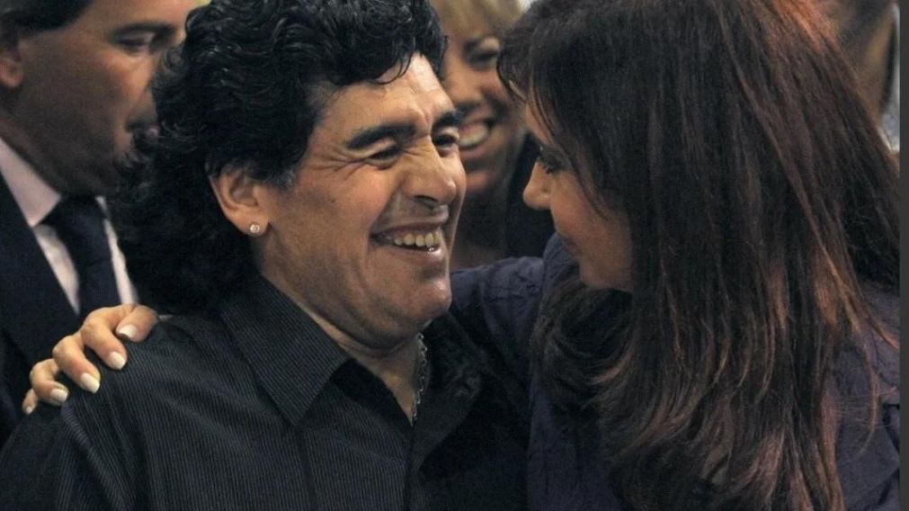 Diego Maradona y Cristina Fernández de Kirchner se admiraban mutuamente desde hace muchos años (Archivo).