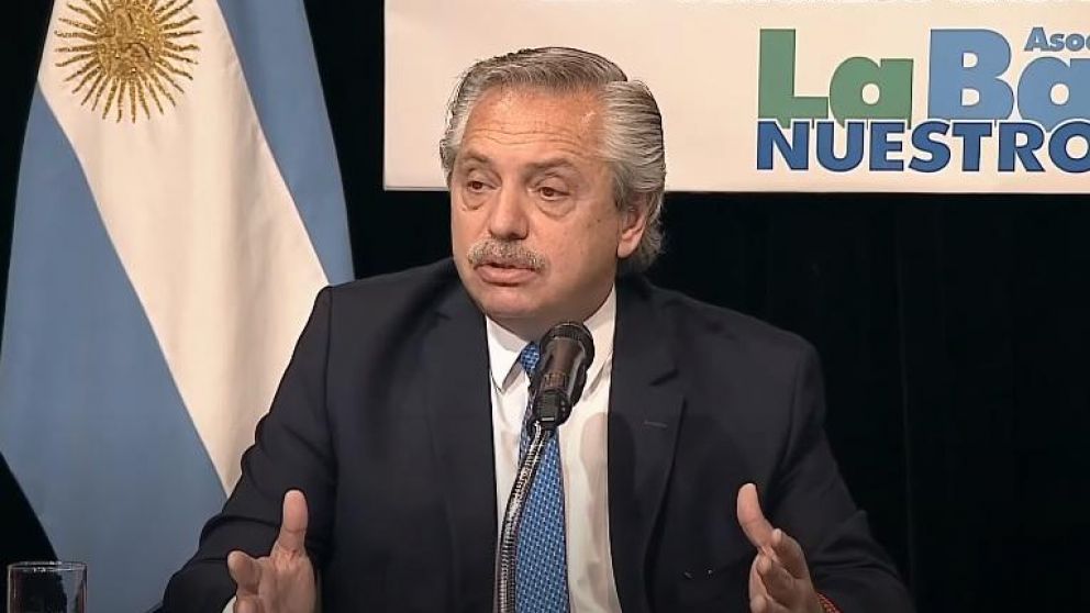 Alberto Fern�ndez encabez� la apertura del Congreso de la Asociaci�n Bancaria (Captura de pantalla).