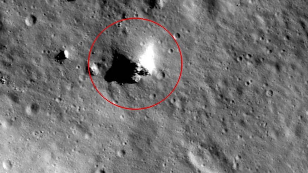 Las imágenes fueron tomadas por la Cámara del Orbitador de Reconocimiento Lunar de la NASA.