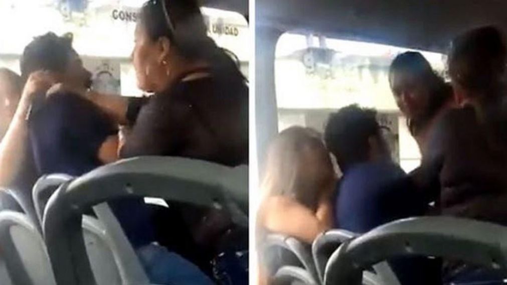 La mujer quer�a darle una paliza a la amante de su marido. (Captura de video)
