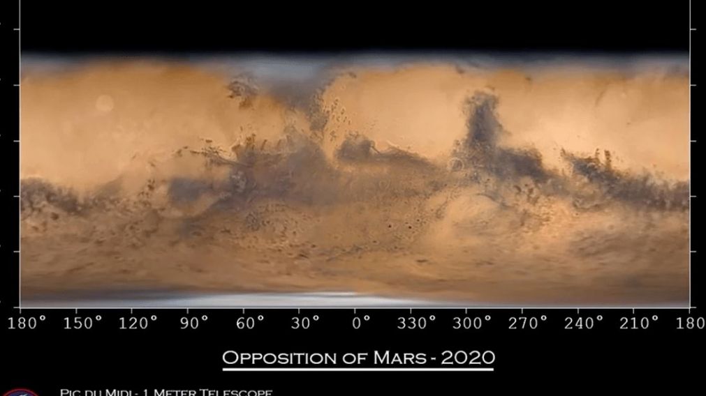 El mapa fue creado a partir de imágenes tomadas desde la Tierra.
