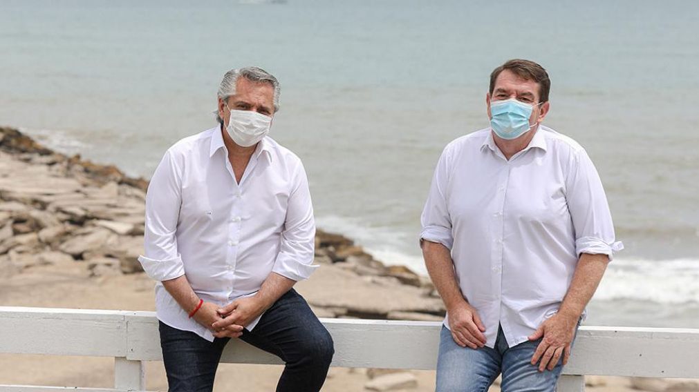 Alberto Fern�ndez se reuni� con Guillermo Montenegro en Mar del Plata.