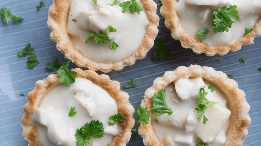 Receta de "Tarteletter", las canastitas danesas de pollo que conquistan con su cremosidad