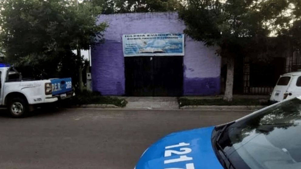 El templo de Concordia donde detuvieron al pastor evagélico.