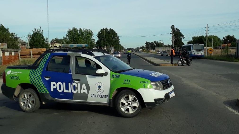 El lugar donde ocurrió el múltiple choque, en la localidad de Alejandro Korn.