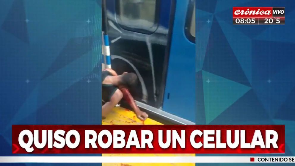 El ladrón luego de ser liberado fue hospitalizado con custodia policial.