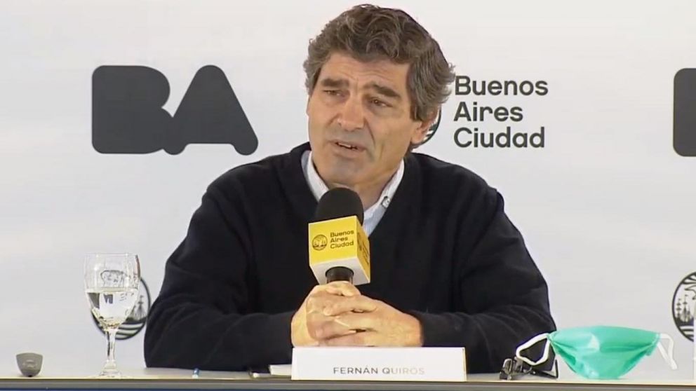 Fernán Quirós habló en conferencia de prensa sobre la situación de la Ciudad frente al coronavirus.