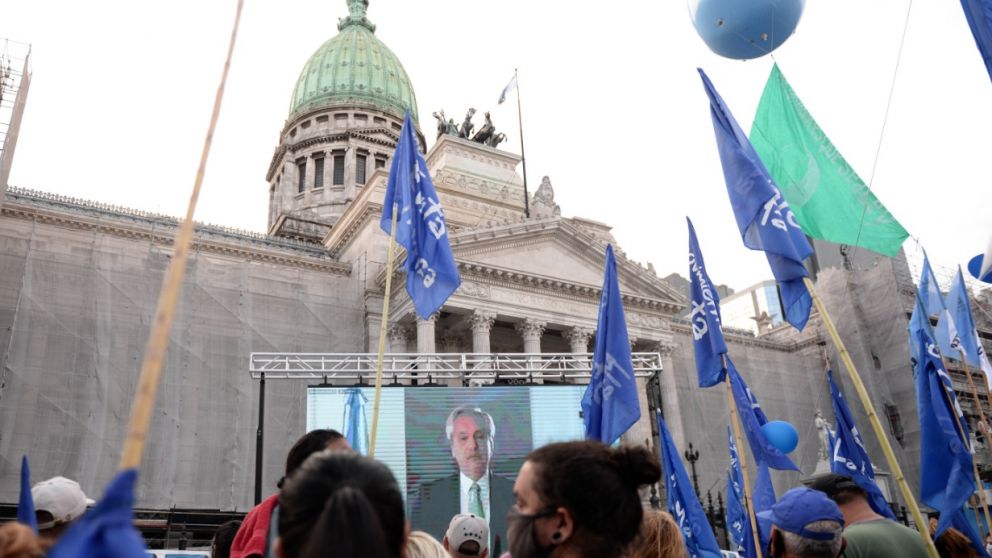 Alberto Fernández sobre el aporte de grandes fortunas: "No es un castigo a los ricos". (Nahuel Ventura/Crónica)