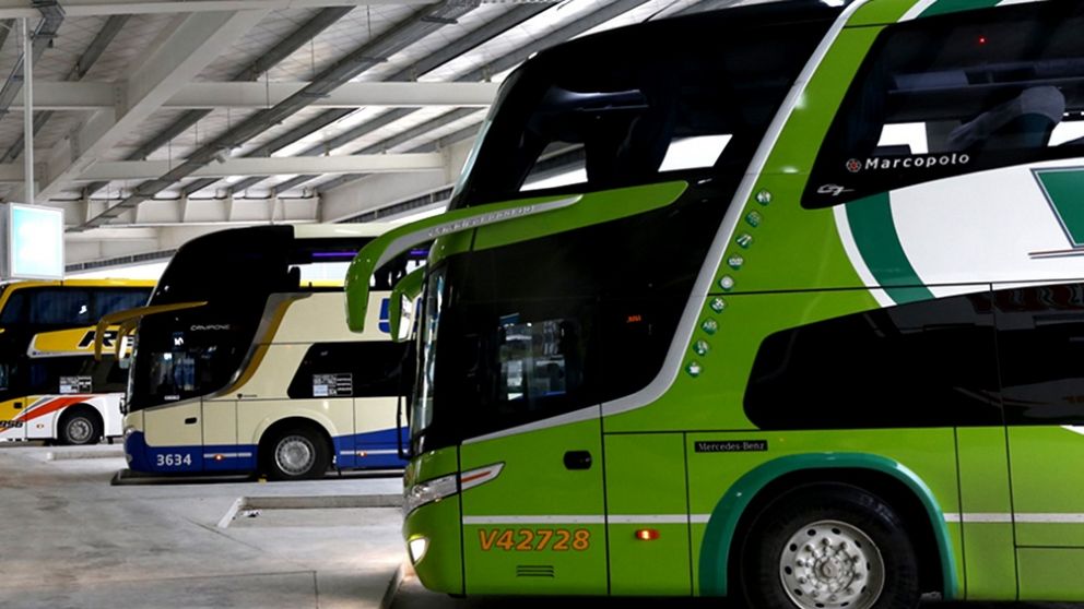 Los micros tendrán un número máximo de pasajeros permitidos en función del tipo de servicio que ofrecen (Télam).