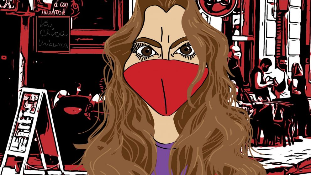 La chica urbana (en cuarentena): Virus de entrada, plato principal y postre. (Crónica: Carlos Ventura. Ilustración: Paula Rodríguez).