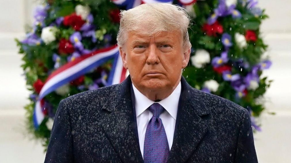 El presidente de los Estados Unidos, Donald Trump, hizo su primera aparición pública desde que perdió las elecciones.
