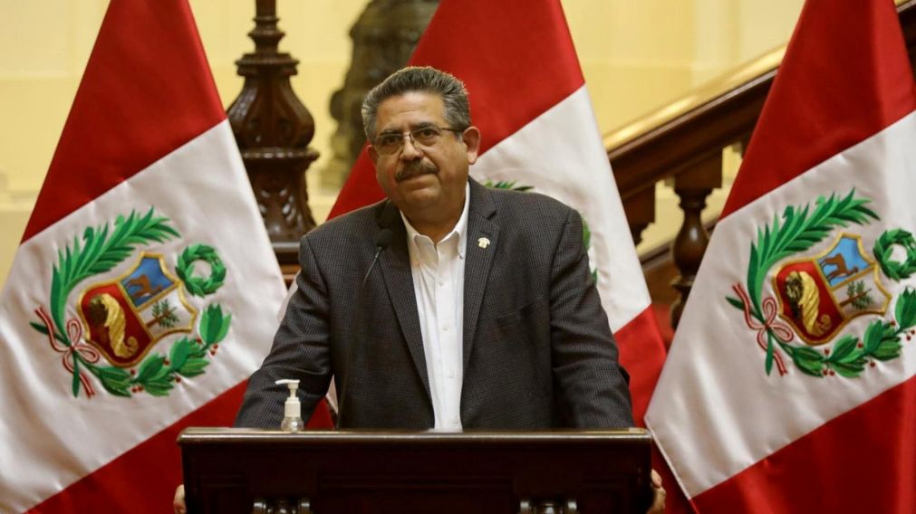 Manuel Merino, el flamante presidente interino de Perú.