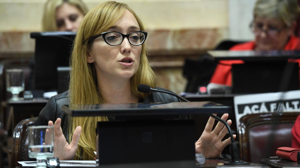 Anabel Fernández Sagasti durante una jornada en el Congreso.