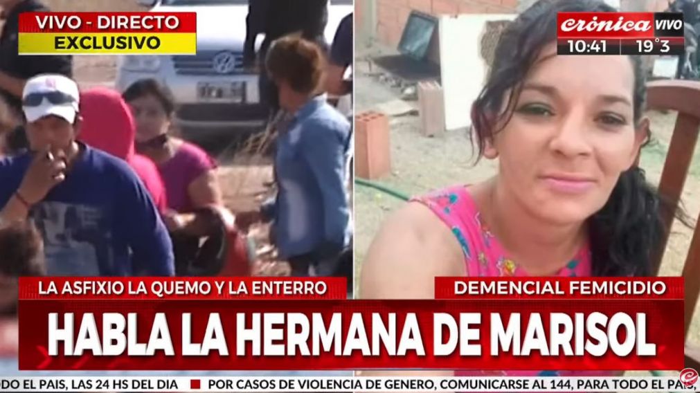 La familia de Marisol Bustos exigió justicia por la mujer de 35 años asesinada en Santiago del Estero (Crónica HD).