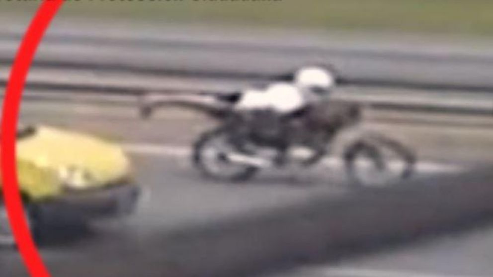 La "gran Superman", presente en la Panamericana (Captura de video).
