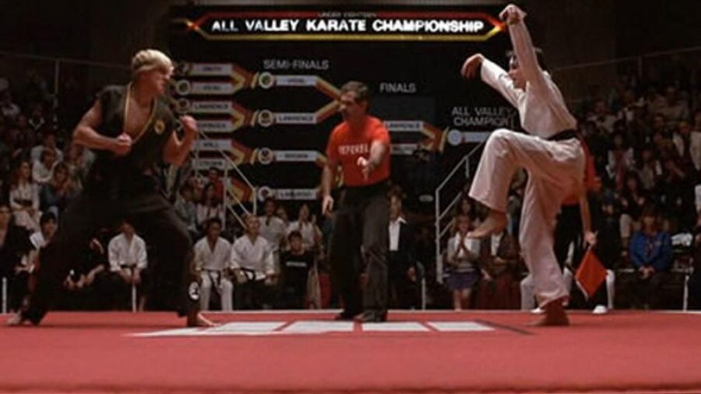 Ralph Macchio y su grulla salvadora.