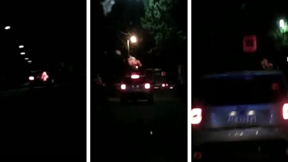 Así perseguían los policías a los delincuentes por Fuerte Apache. (Captura video)