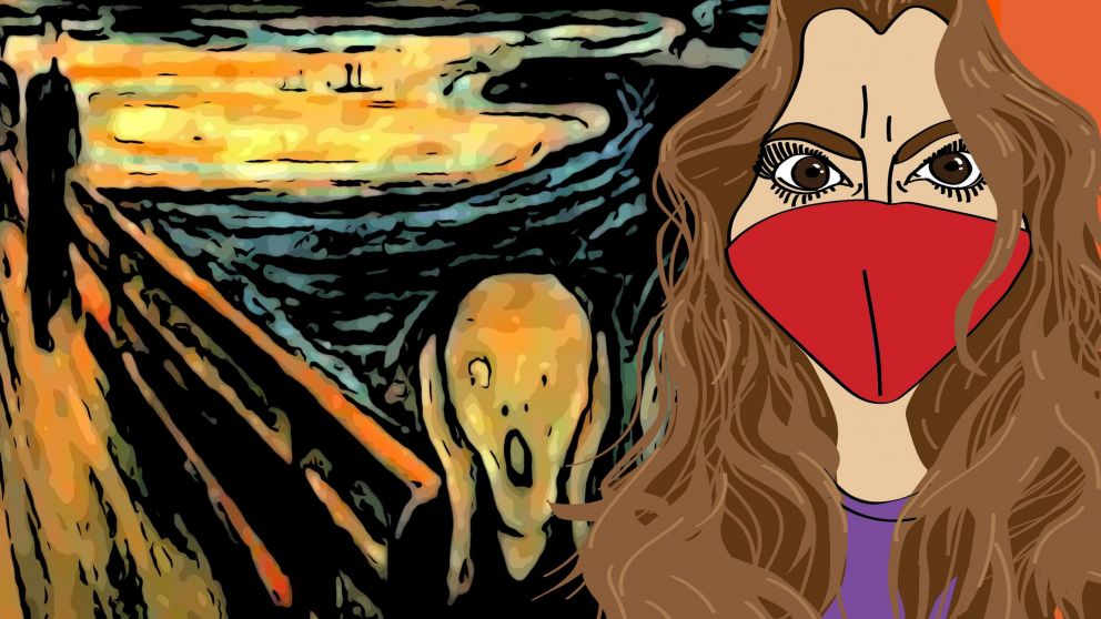 La chica urbana (en cuarentena): sin vacuna pero, ¿vacunados? (Ilustración Paula Rodríguez @SrPau en Instagram)